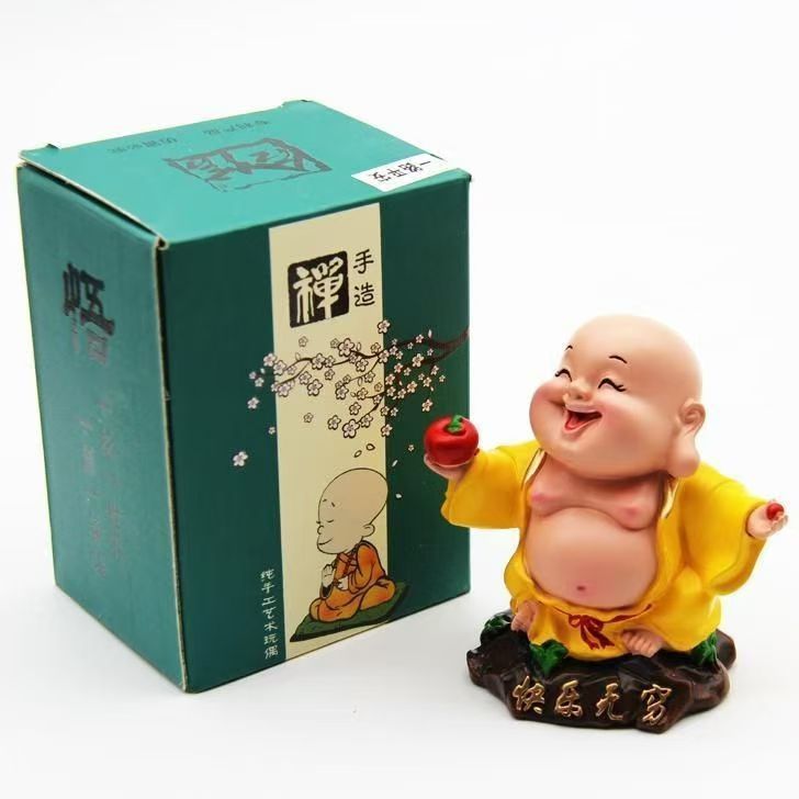 Patung Maitreya Milefo kecil Buddha maitreyawira Panjangan kantor rumah 7Cm