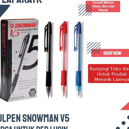 

Ekstra Pulpen ballpointPen snowman V5 1 PAK