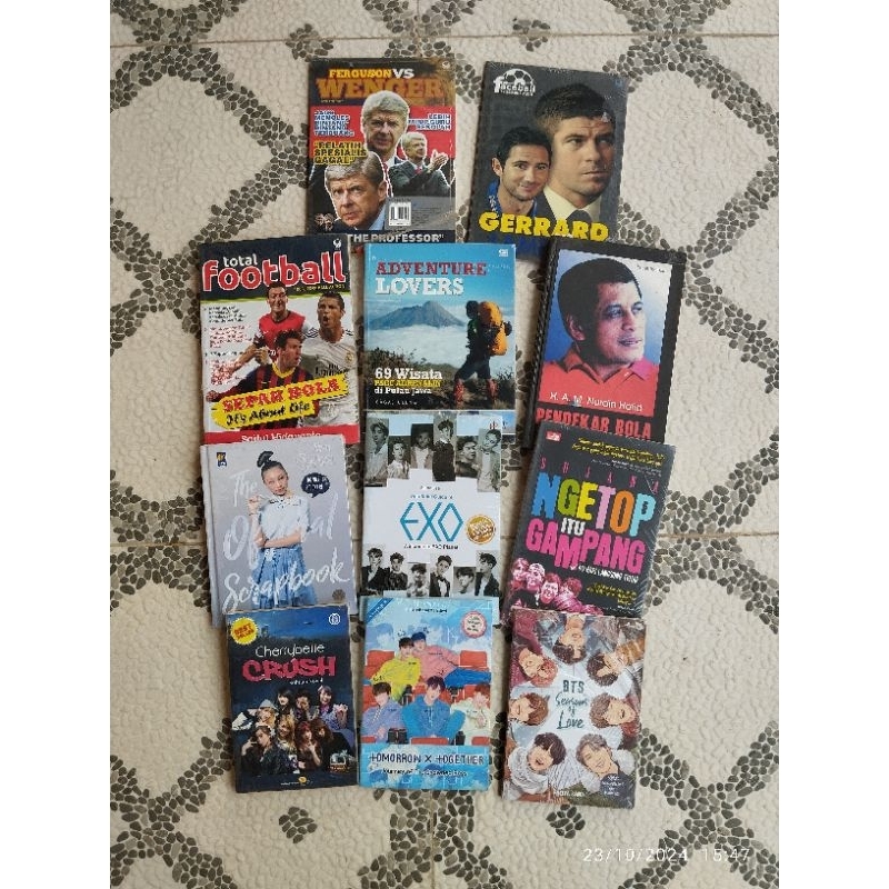 Variasi Buku Entertainment: FERGUSON vs WENGER, GERRARD vs LAMPARD, Total FOOTBALL, ADVENTURE LOVERS