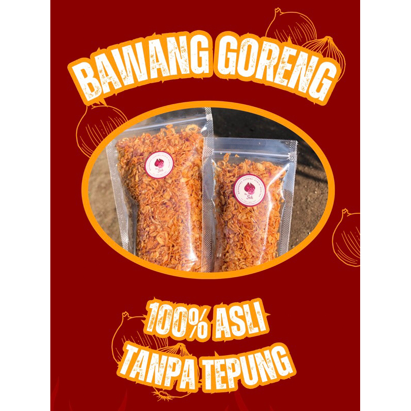 

BAWANG MERAH GORENG GURIH 100% asli tanpa tepung