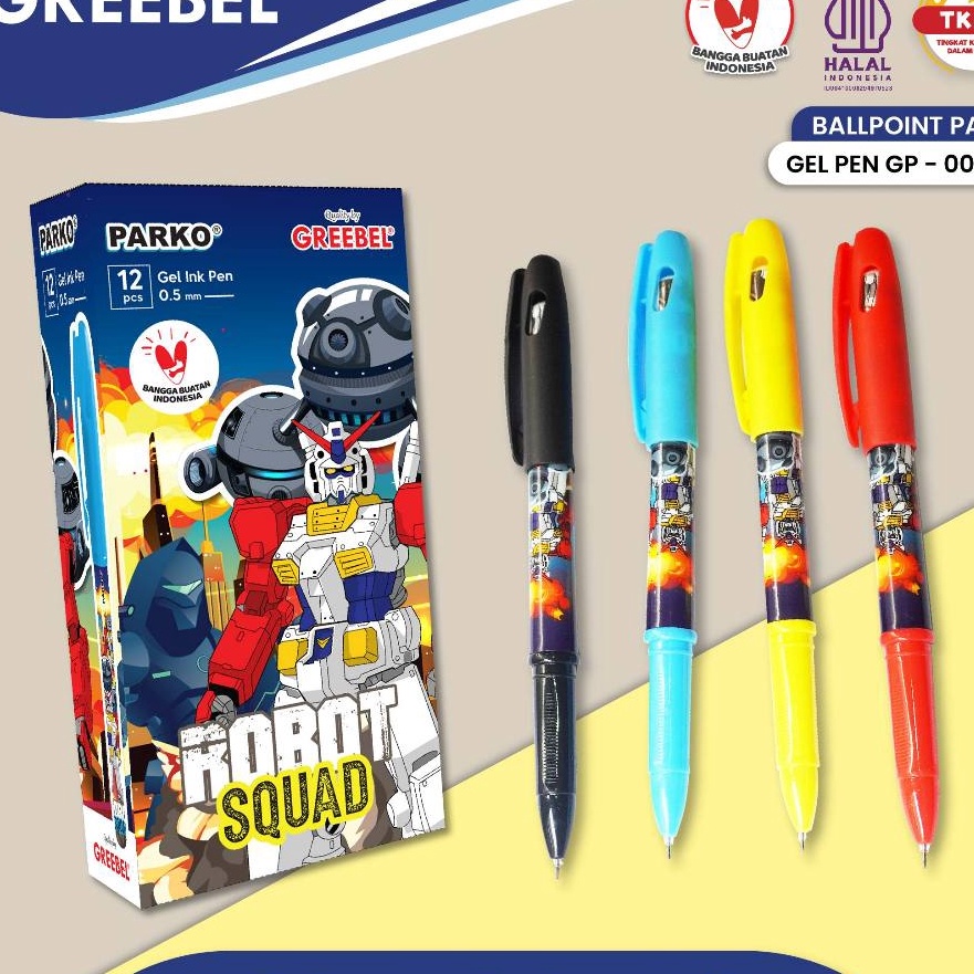 

Terbaru PARKO Pulpen Bolpoin Ballpoint Bolpoint PARKO GEL PEN GP4 HITAM 5 Pulpen untuk perlengkapan office kantor anak sekolah