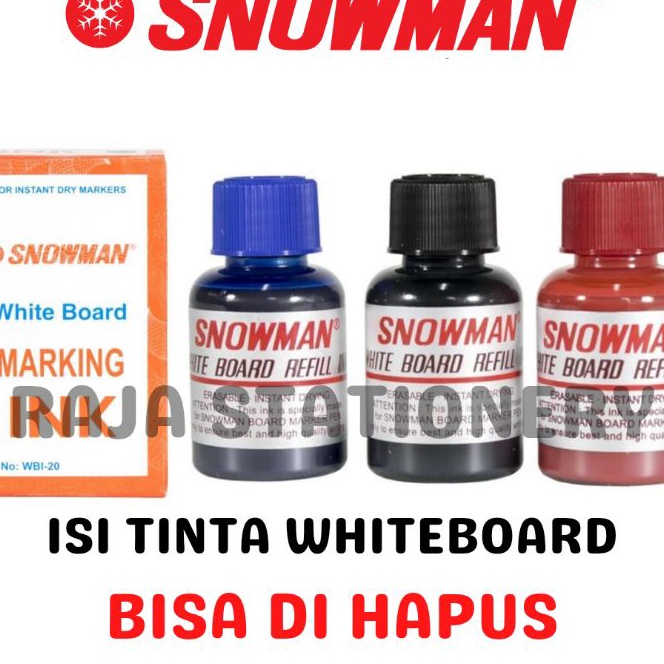 

Beli Snowman REFILL Whiteboard Marker ISI Tinta Spidol Snowman Whiteboard