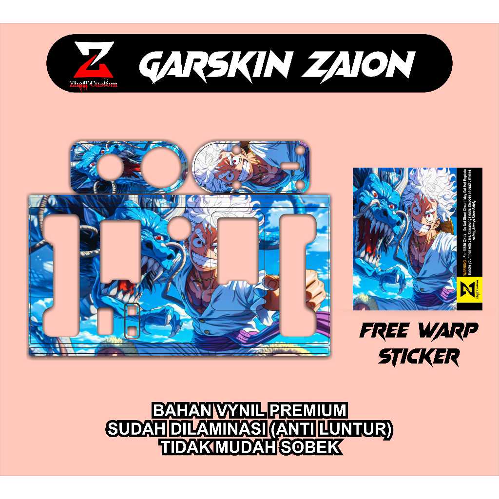 

ACCESORIES ZhaffCustom Sticker VYNIL LAMINASI Garskin ZAION Anti Luntur