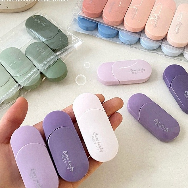 

Gila 6PCS Correction Tape Tip Ex Kes Pita si Warna Pastel Tidak Mudah Teutus