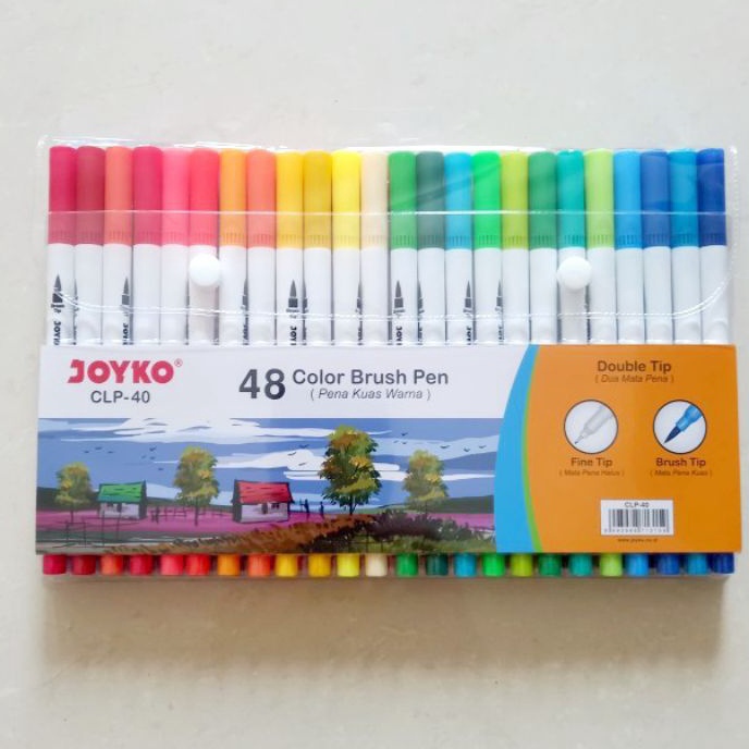 

Terjangkau Color Brush Pen Joyko CLP4 48 Warna