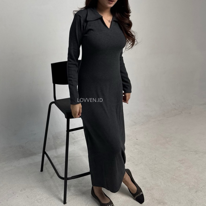 Dress knit Elsa Premium kode 720 - Dress premium - dress knit - knit dress - dress knit korea