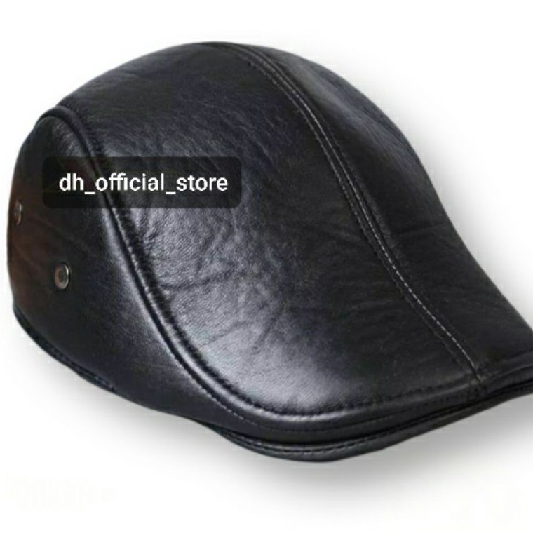On Sale Topi pet pria kulit asli original garut tahan api topi pelukis topi copet