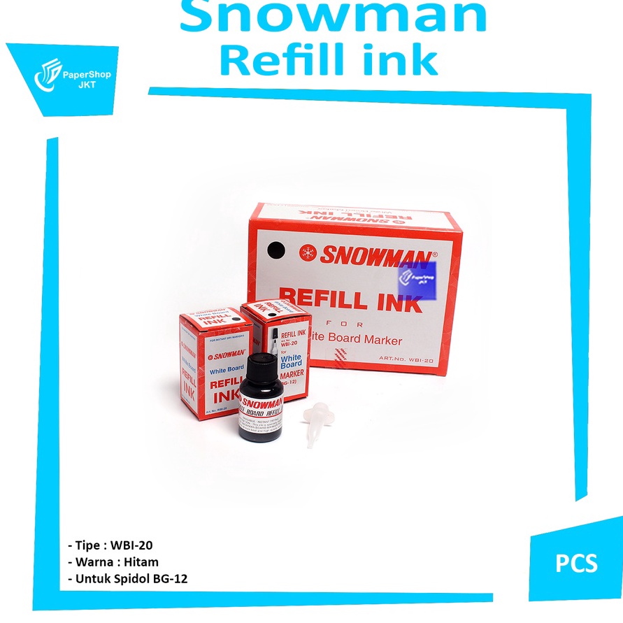 

KF7 SNOWMAN Tinta Spidol Whiteboard White Board Marking Ink Pcs