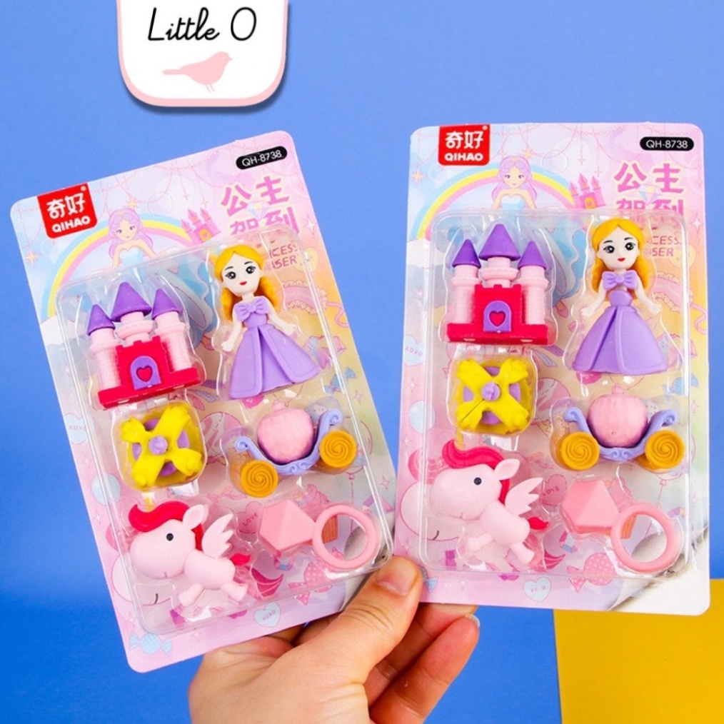 

Diskon 2 Pengguna Baru Penghapus Pensil Set Fancy Princess Penghapus Pensil 3D Unik Lucu Eraser Karakter A6