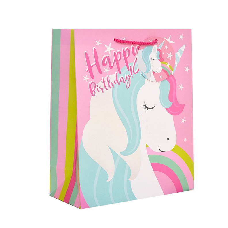 

Diskon Online Paperbag Unicorn Hologram Tag Paperbag kado kantong goodie bag kantong hampers A6