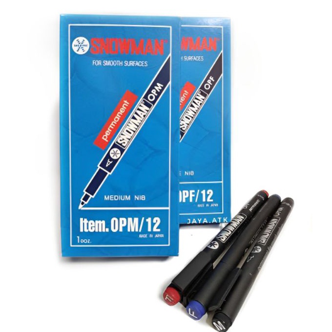 

Eksklusif SPIDOL SNOWMAN O OPFOPM MARKER PERMANENT 1PAK12PCS