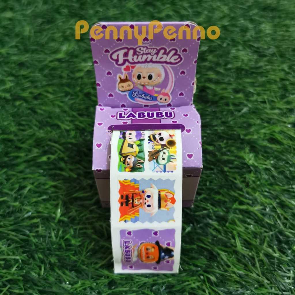 Rolling Sticker Labubu Sanrio Kuromi Mixue Momo / Stiker Rolling / Stiker Gulung Karakter