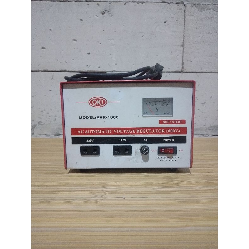 STAVOLT/STABILIZER OKI AVR-1000 SECOND/BEKAS NORMAL