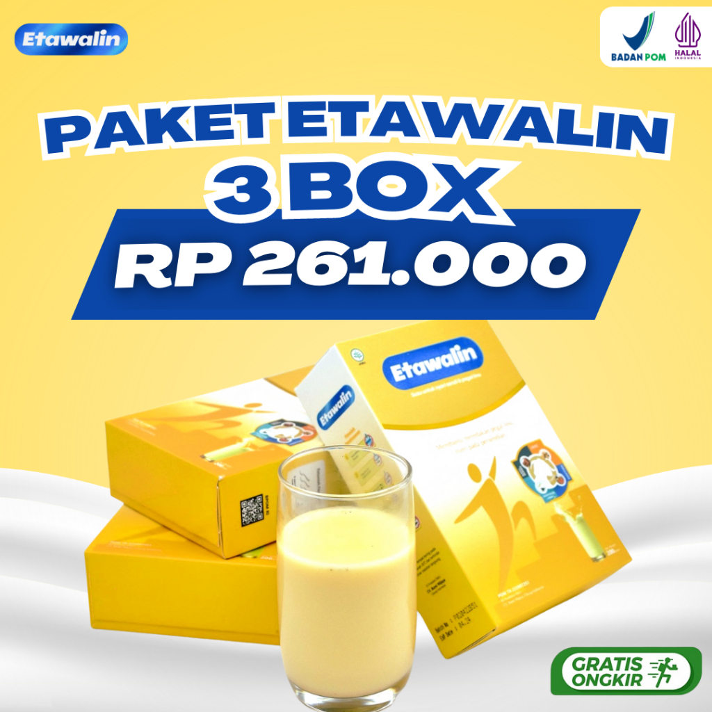 

PROMO (3 BOX) - Etawalin Susu Etawa Herbal Nyeri Sendi 3 Box BPOM HALAL