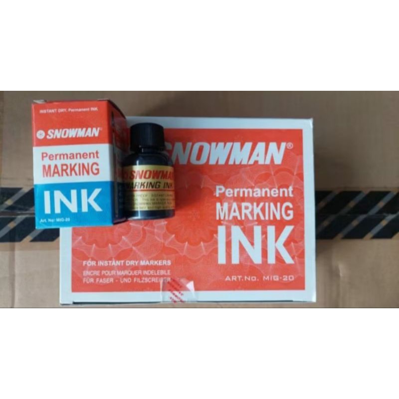 

Tinta isi ulang spidol marker permanen Snowman G-12 Ori