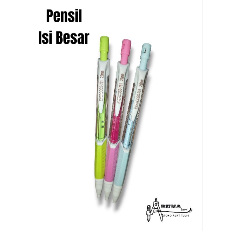 

PENSIL MEKANIK CETEKAN EVERCOSS ISI BESAR GROSIR MURAH