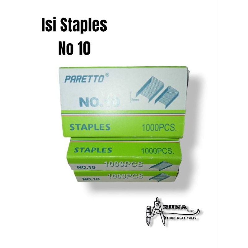 

ISI STAPLES KECIL NO.10 ISI 3 PCS GROSIR MURAH