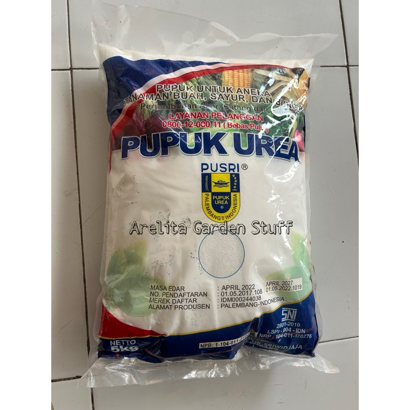 Pupuk Urea Pusri N:46% Kemasan Pabrik 5kg