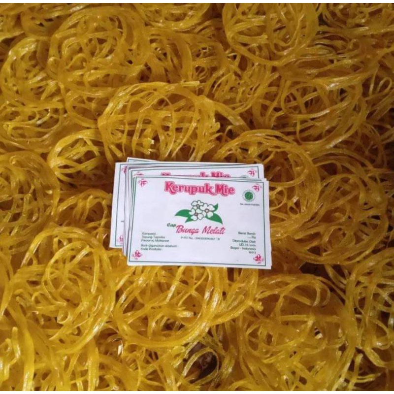 

Krupuk Mie Kuning ( 1kg Mentah )