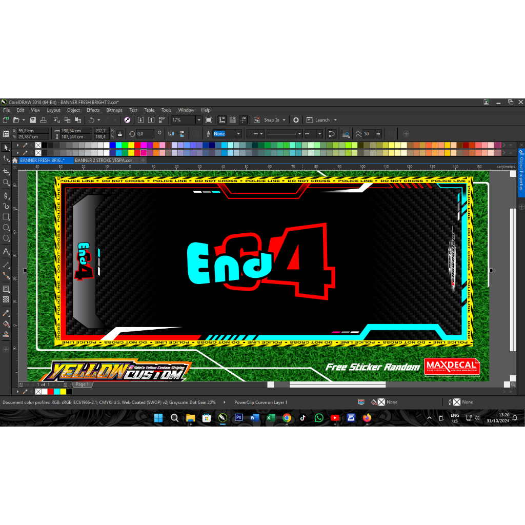 BANNER KARPET ALAS MOTOR KONTES CUSTOM