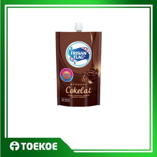 

TOEKOE Susu Kental Manis Frisian Flag Bendera Kemasan Pouch Rasa Cokelat 280gr