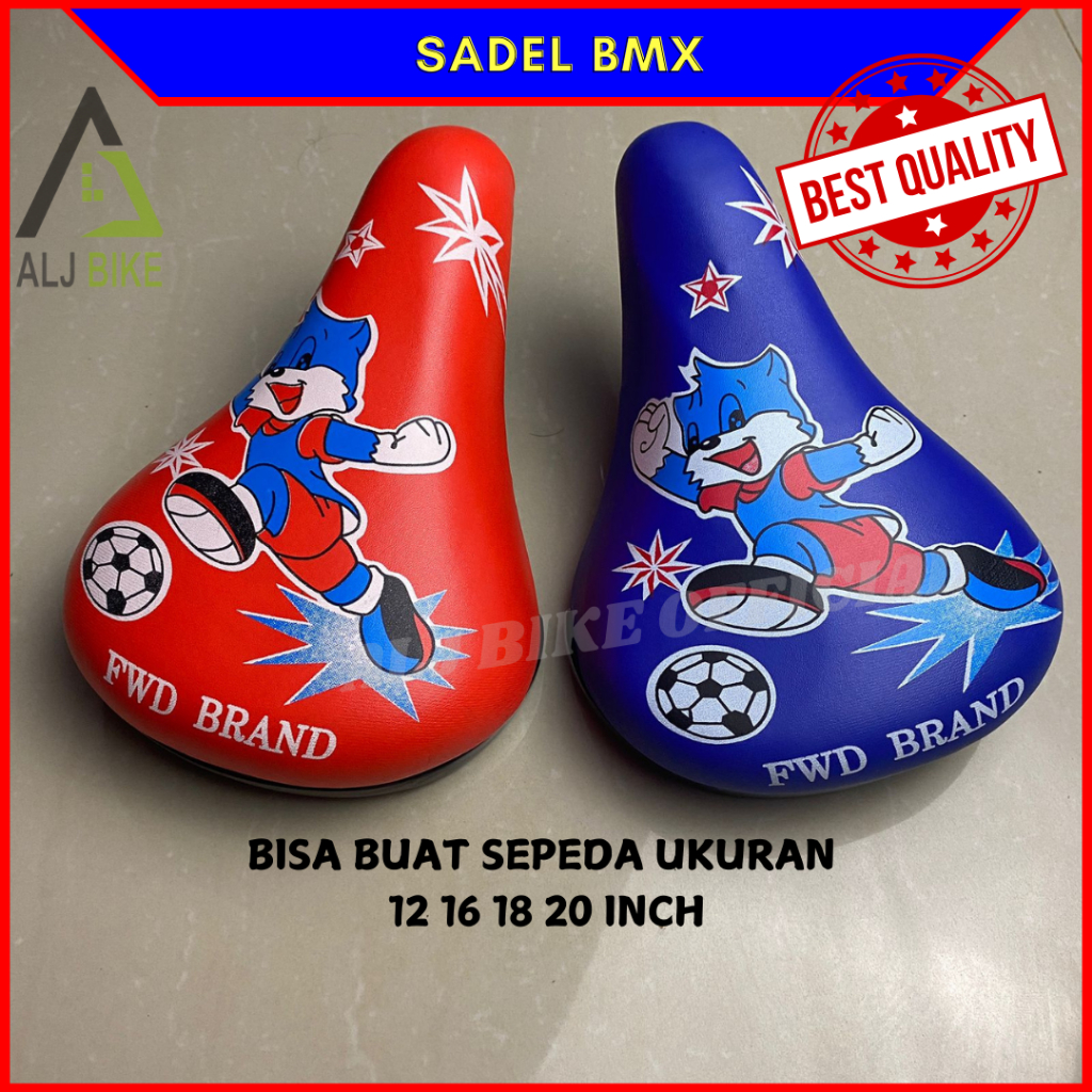 Sadel Jok Sepeda Empuk Sedel Bmx Sepedah Anak 12 16 18 20 Inch Empuk Karakter