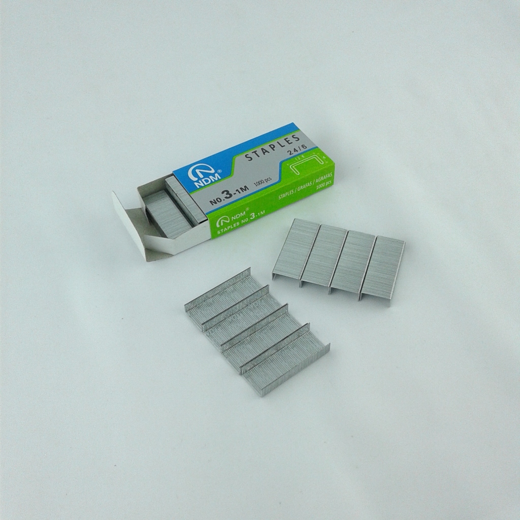 

Isi Staples No 3 box kecil/NDM Isi Staples no 3-1M/Isi hekter besar