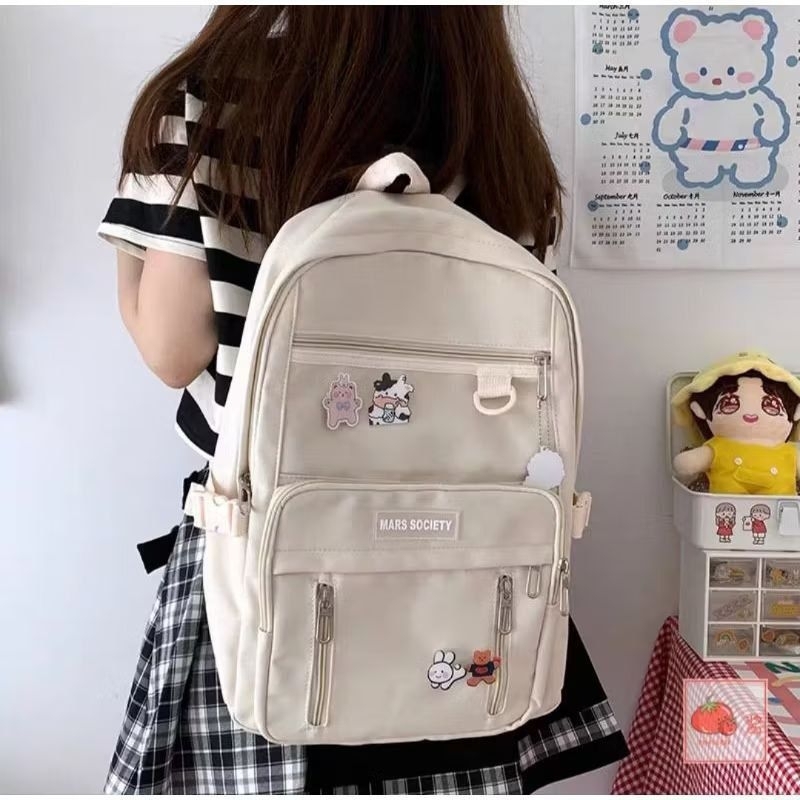 TAS SEKOLAH WANITA  LUCU  SD SMP KOREAN STYLE