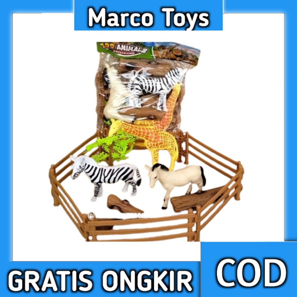 YH76 Mainan Anak Hewan Animal Zoo Gajah Gorila Mainan Zoo Animal