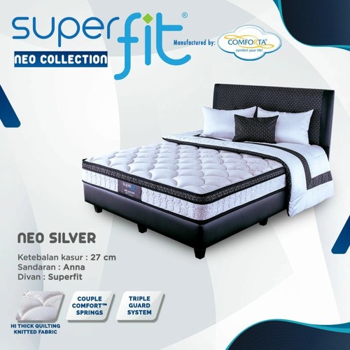 Springbed COMFORTA 180X200 SUPERFIT NEO SILVER Kasur Premium