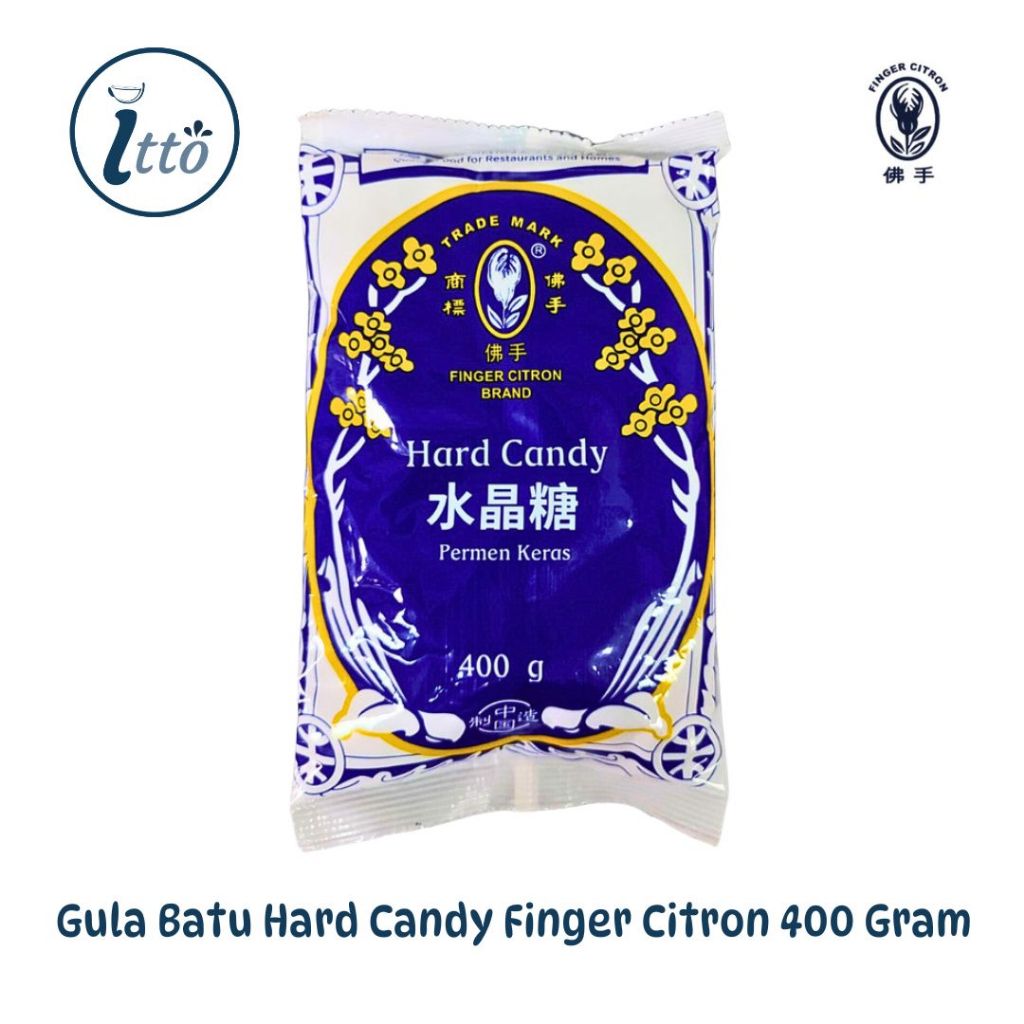 

Gula Batu Hard Candy Finger Citron Small Lump Sugar 400 Gram