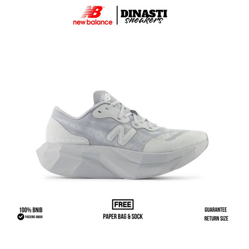 New Balance District Vision X FuelCell SuperComp Elit V4 Running Shoes - Aluminum Grey White