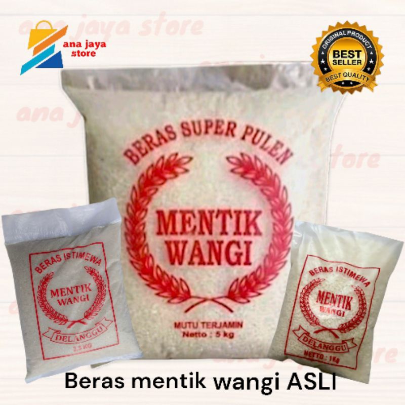 

BERAS MENTIK WANGI ASLI 1kg | 2,5kg | 5kg BERAS BERKUALITAS