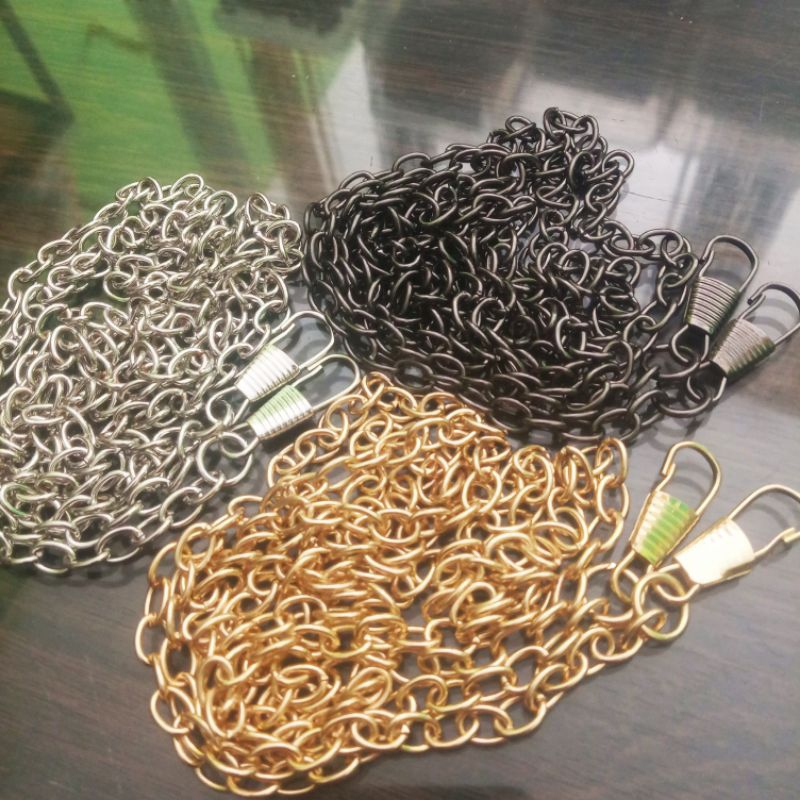 rantai tas tali tas selempang tipis kuat panjang 110 cm untuk dompet kecil