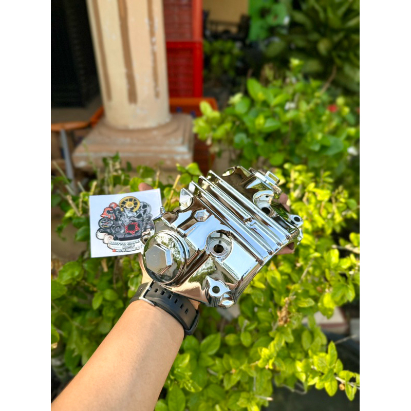 CAPIL TUTUP KOP ATAS CROME TIGER LAMA TILAM TILAS MEGAPRO MP HIU LAMA ORIGINAL COPOTAN