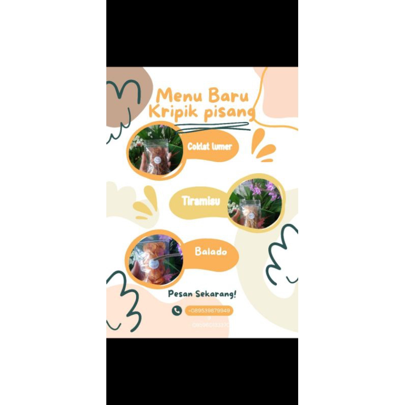 

kripik pisang coklat lumer