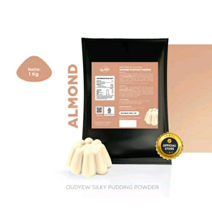 

ComeFood almond lychee Pudding 1kg Toping leci Premium silky puding