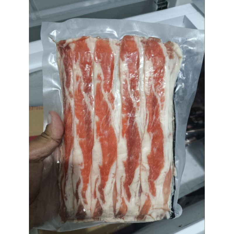 

HALAL | Beefslice US Shortplate Full | 500 gr | Spek Resto All u Can Eat
