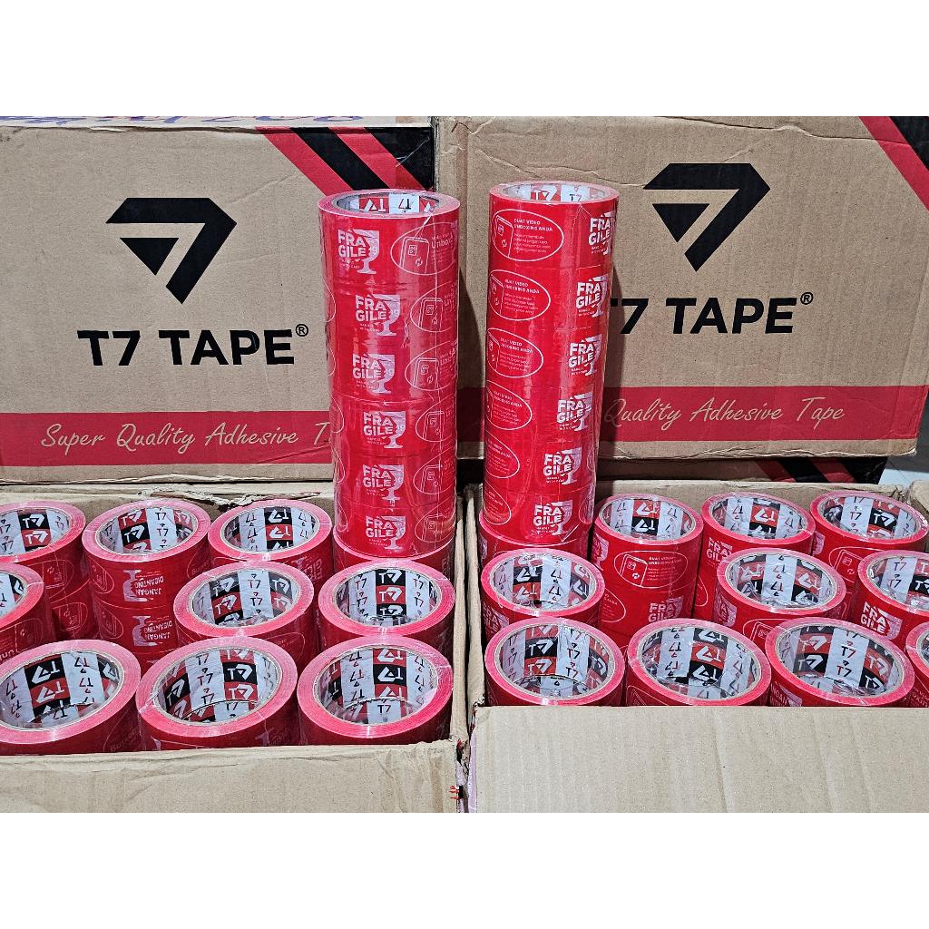 

lakban fragile 45mm x 100yard (slop)6pcs T7tape grosir