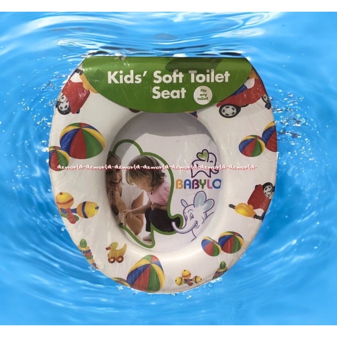 Babylo Kid's Soft Toilet Seat Tempat Duduk Tambahan Untuk Anak Alas Duduk Toilet Anak Toilet Duduk