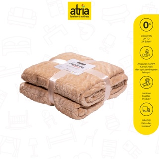 Atria Selimut Bulu Jacquard Blanket Flannel Fleece