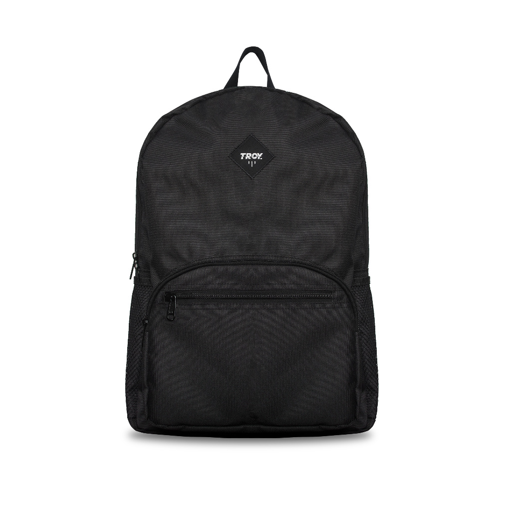 Troy Company Backpack Black Macropus - Tas Ransel Hitam BP 2813