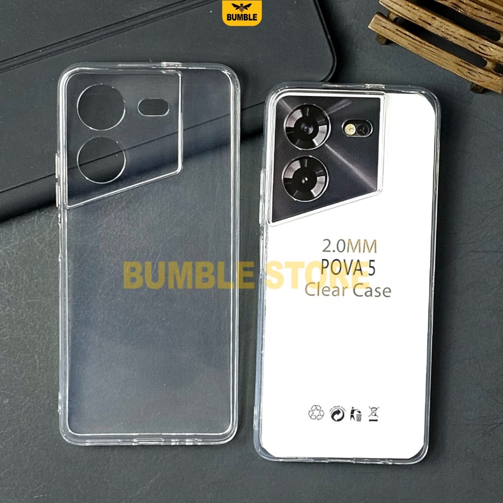 Bumble- Tecno Pova 5 Tecno Pova 5 Pro Tecno Pova Neo 2 Tecno Pova Neo 3 Softcase Clear Case Bening 2