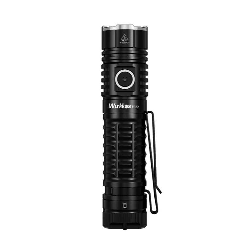 WURKKOS TS22 4500 lumens 191 meter 21700 Rechargeable Flashlight Senter