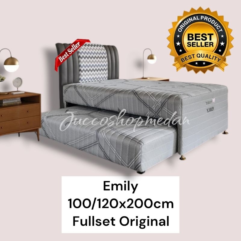 [ Jucco ] Bed Dorong Modis Emily 120x200 Set Original - Bed Dorong Anak Fullset Murah - Bed Dorong 2
