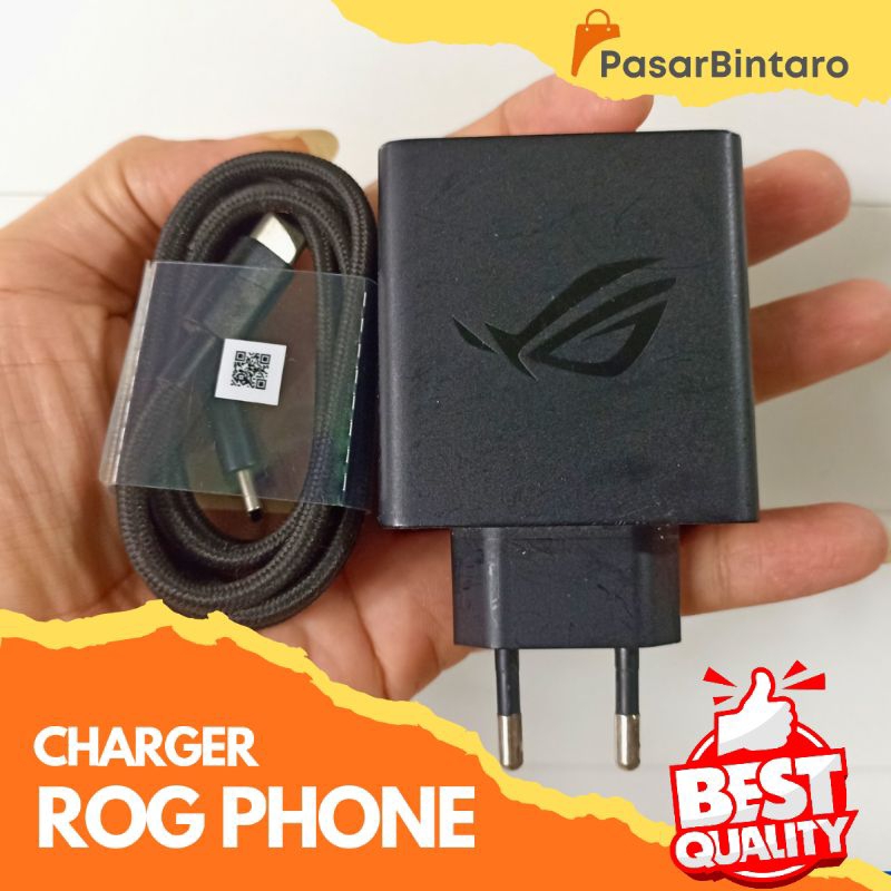 Charger ROG PHONE 5/6/7/8 65W Ori Cabutan