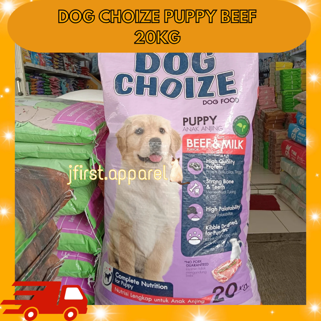 DOG CHOIZE PUPPY BEEF 20KG | DOG CHOIZE PUPPY MAKANAN ANJING KHUSUS EKSPEDISI