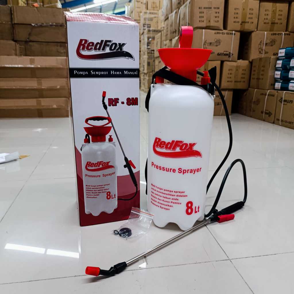REDFOX POMPA SEMPROT HAMA Manual 8 L Tengki/Tangki Semprot Hama Pompa Solo RF-8M redfox TERLARIS NEW