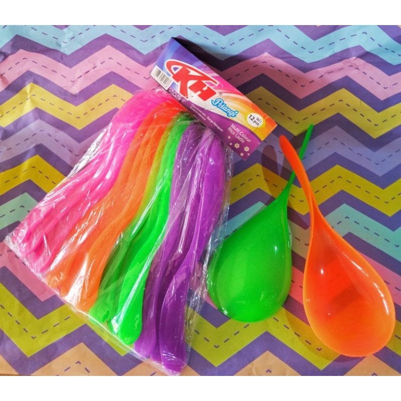 centong nasi KH/centong pelangi KH 12pcs