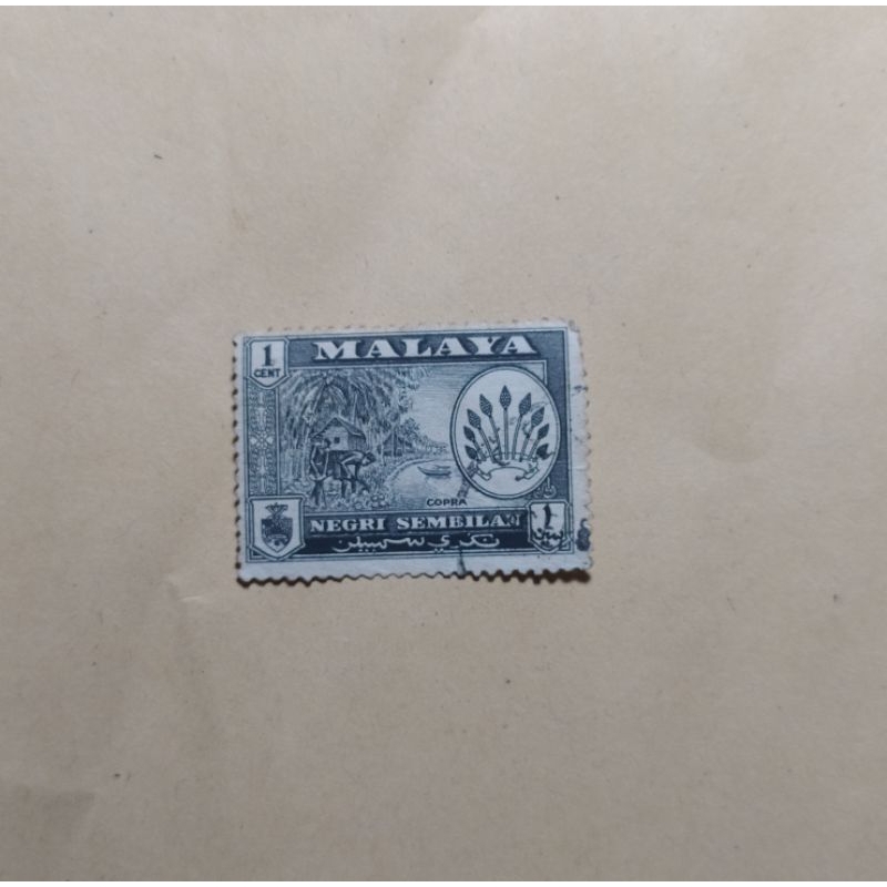 

prangko malaya 1 cent negri sembilan